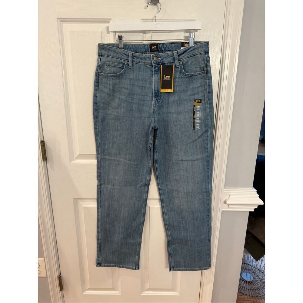Lee Relaxed Fit Straight Leg Stretch Comfort Fit Jeans sz 14L NWT